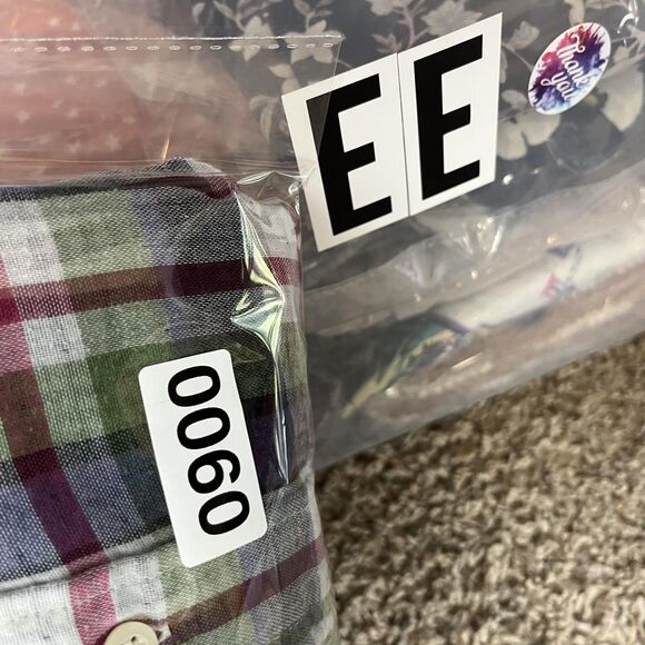 Barneys New York Shirt Mens Medium Green Blue Plaid Button Down Collar Cotton - Picture 8 of 8